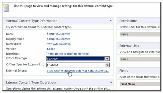 bcs3 First Look at SharePoint 2010 BCS   Business Connectivity Services 