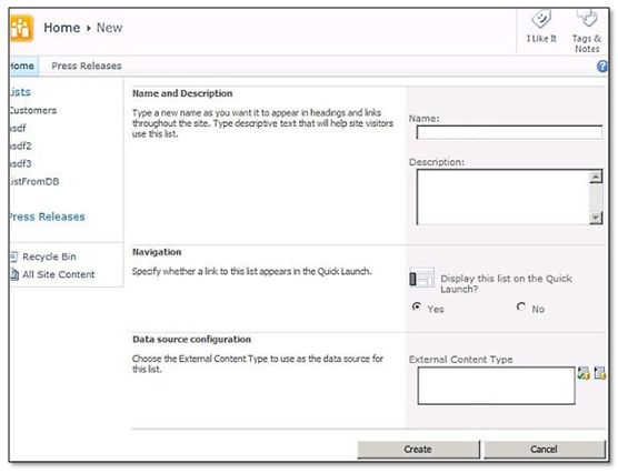 bcs6 First Look at SharePoint 2010 BCS   Business Connectivity Services 