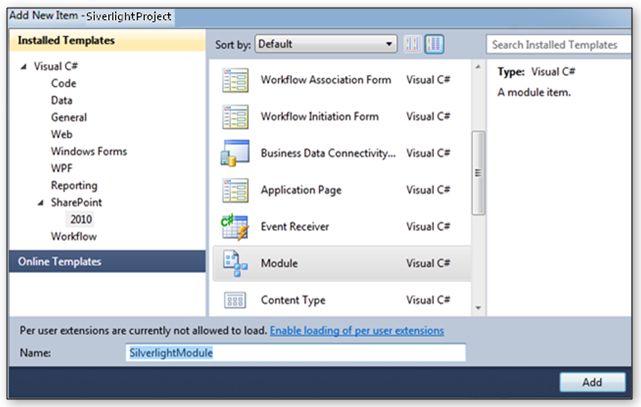 silverlight6 Getting Started with Silverlight in SharePoint 2010