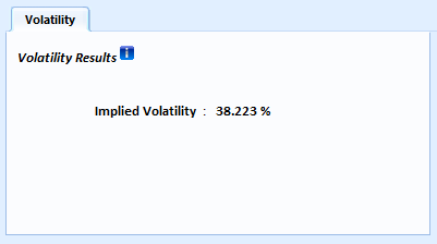 Implied Volatility Calculator