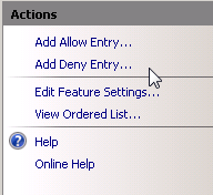Block IP Addresses in IIS Block IP Addresses in IIS